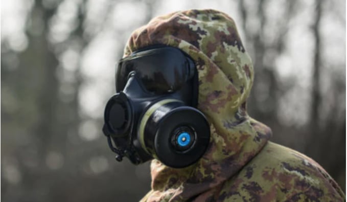 Person in mask