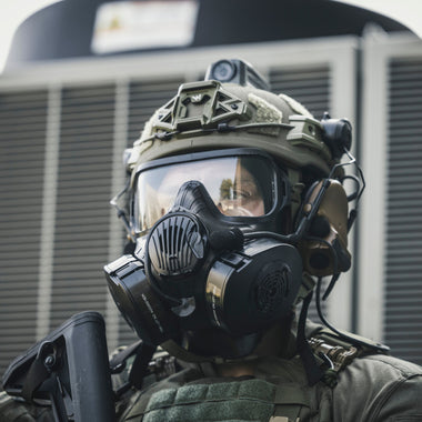Avon Protection FM50 APR worn by military operator