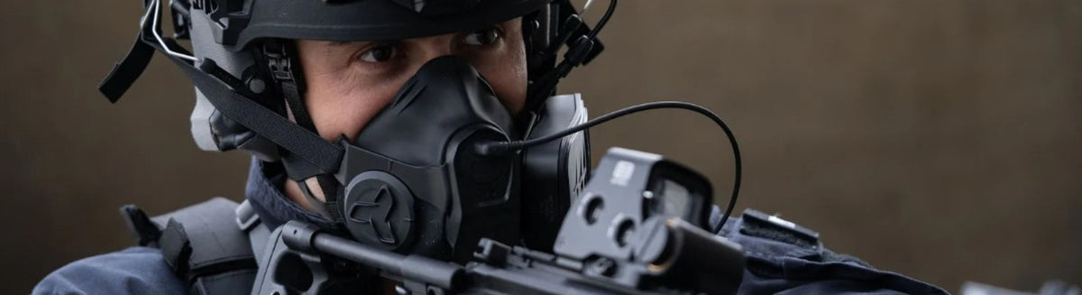 Tactical Operator wearing MITR Half Mask